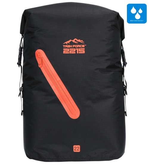 351740 Beavertrail Drybag 22lit Black-Orange Task Force 2215