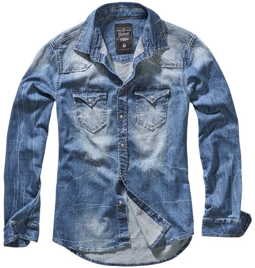 402062 RILEY BLUE DENIM SHIRT Brandit