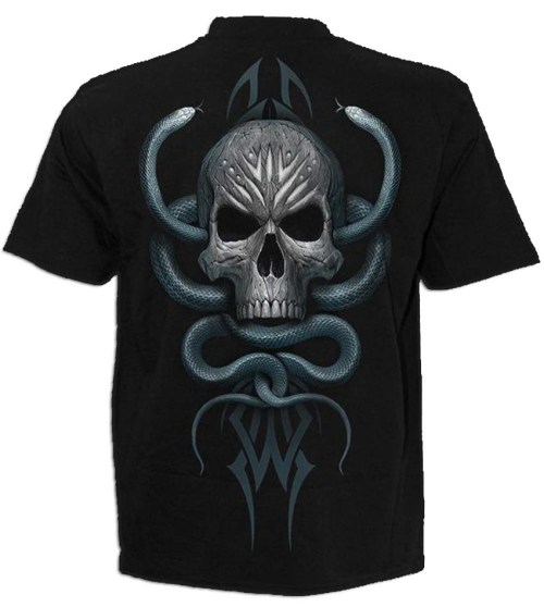 TR484600 Tshirt Stone Gaze Black Spiral Direct
